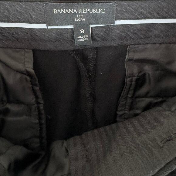 Banana Republic Factory Sloan Fit Size 8 Black Pants - Picture 3 of 5